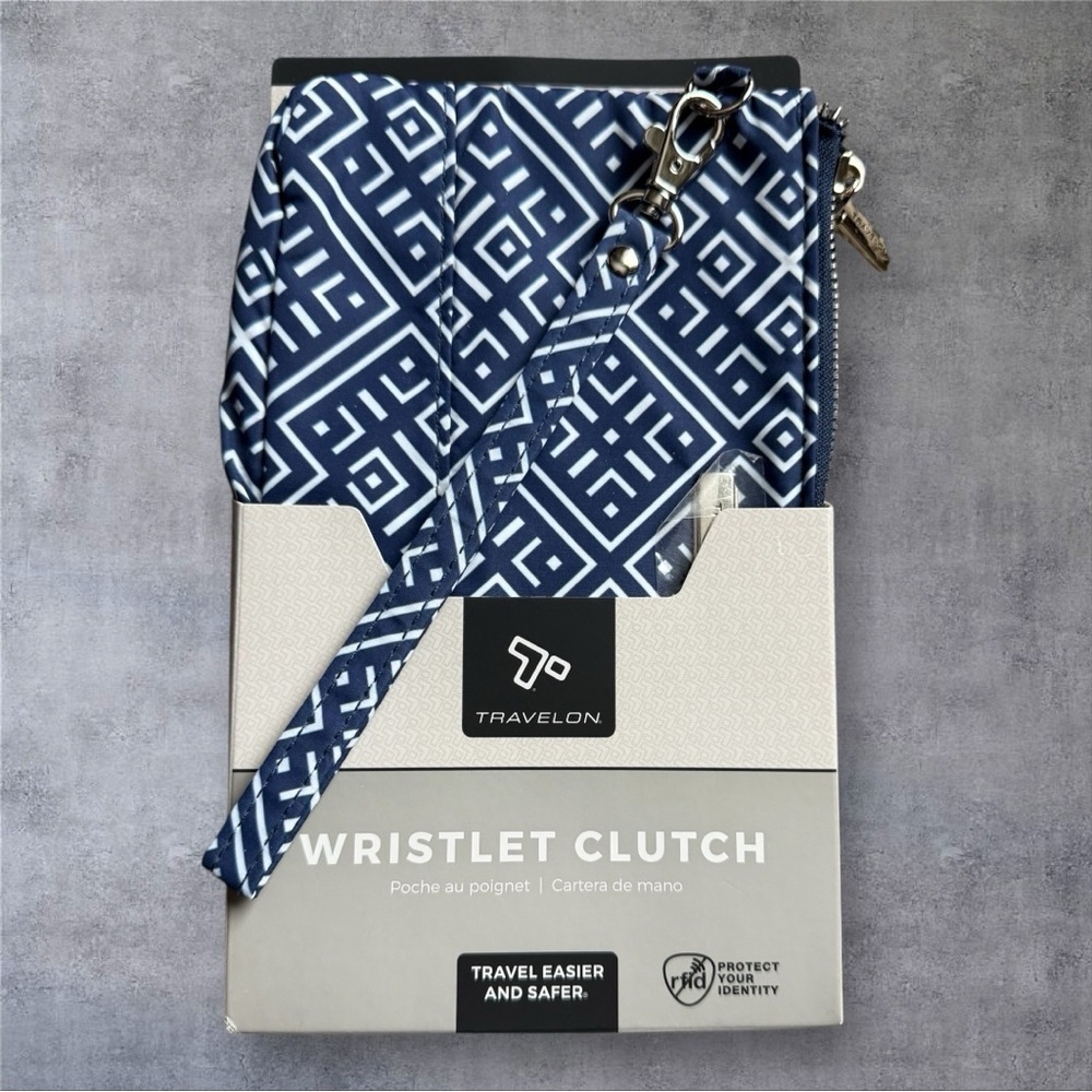 RFID Blocking Wristlet Clutch - Mosaic Tile - New In Package